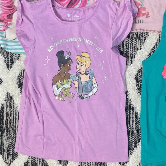 Disney Teal Mermaid Vibes Tank Top Bundle girls size 7 - Picture 4 of 8
